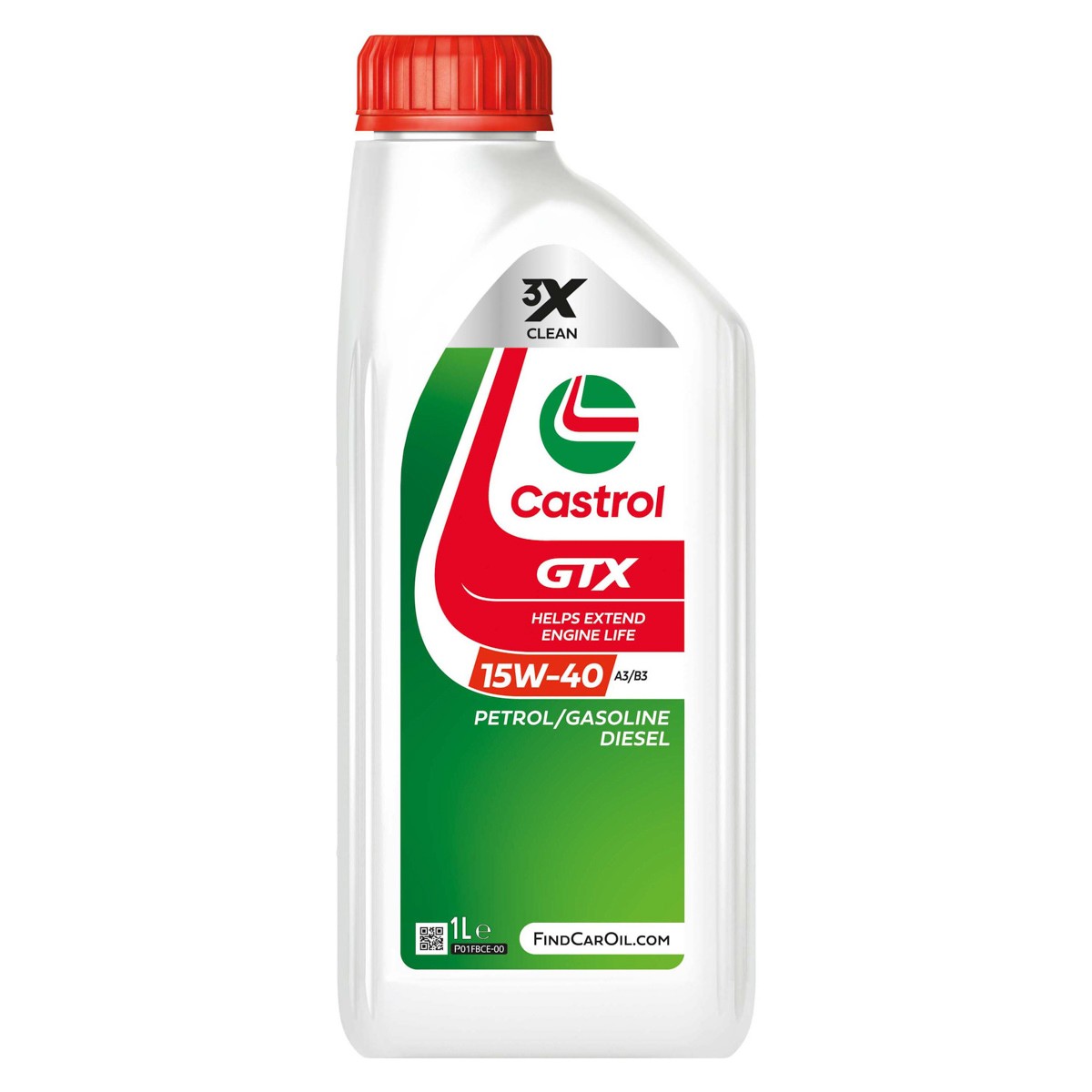 Castrol GTX 15W-40 A3/B3 Motor Yağı 1 Litre