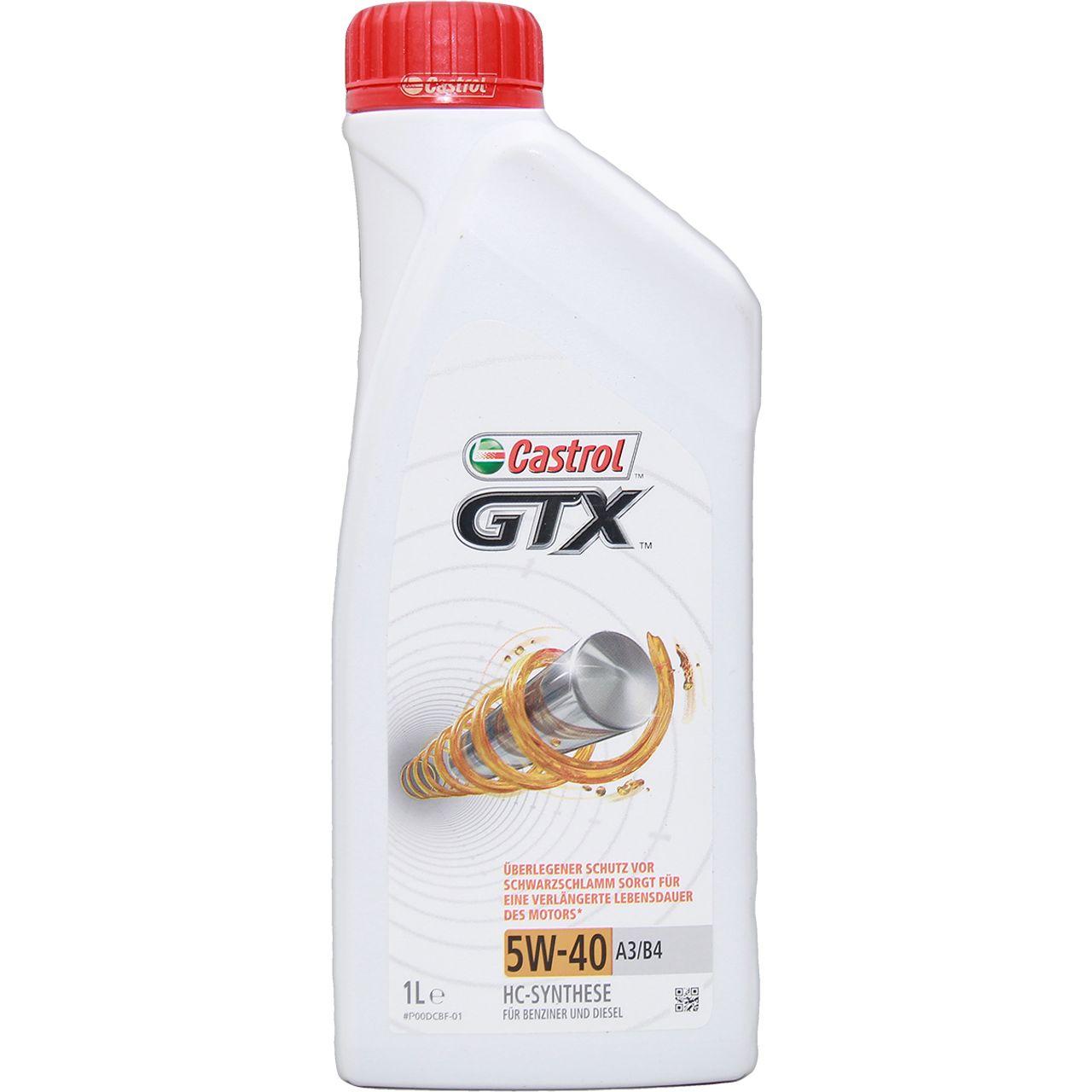 Castrol GTX 5W-40 A3/B4 Tam Sentetik Motor Yağı 1 Litre