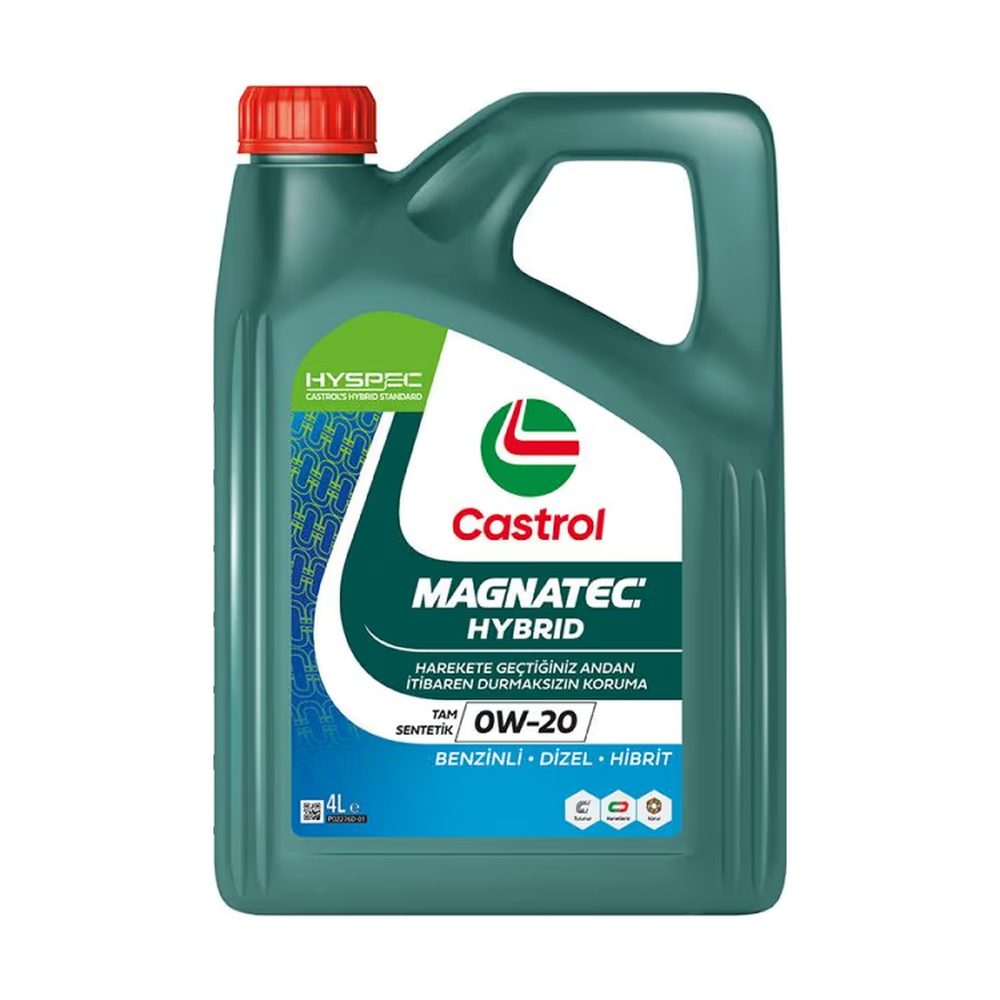 Castrol MAGNATEC 0W-20 Hybrid Tam Sentetik Motor Yağı 4 Litre