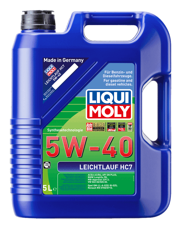 LIQUI MOLY 5W-40 Motor Yağı Leichtlauf HC7 5 Litre (1347)