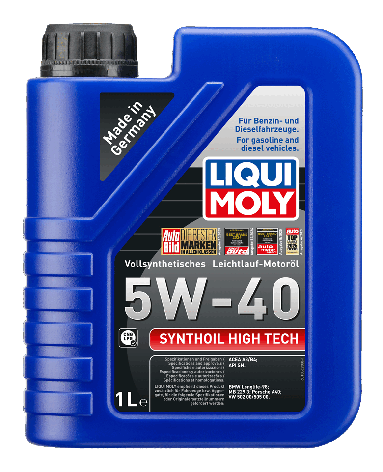 LIQUI MOLY 5W-40 Motor Yağı Tam Sentetik Synthoil High Tech 1 Litre (1855)