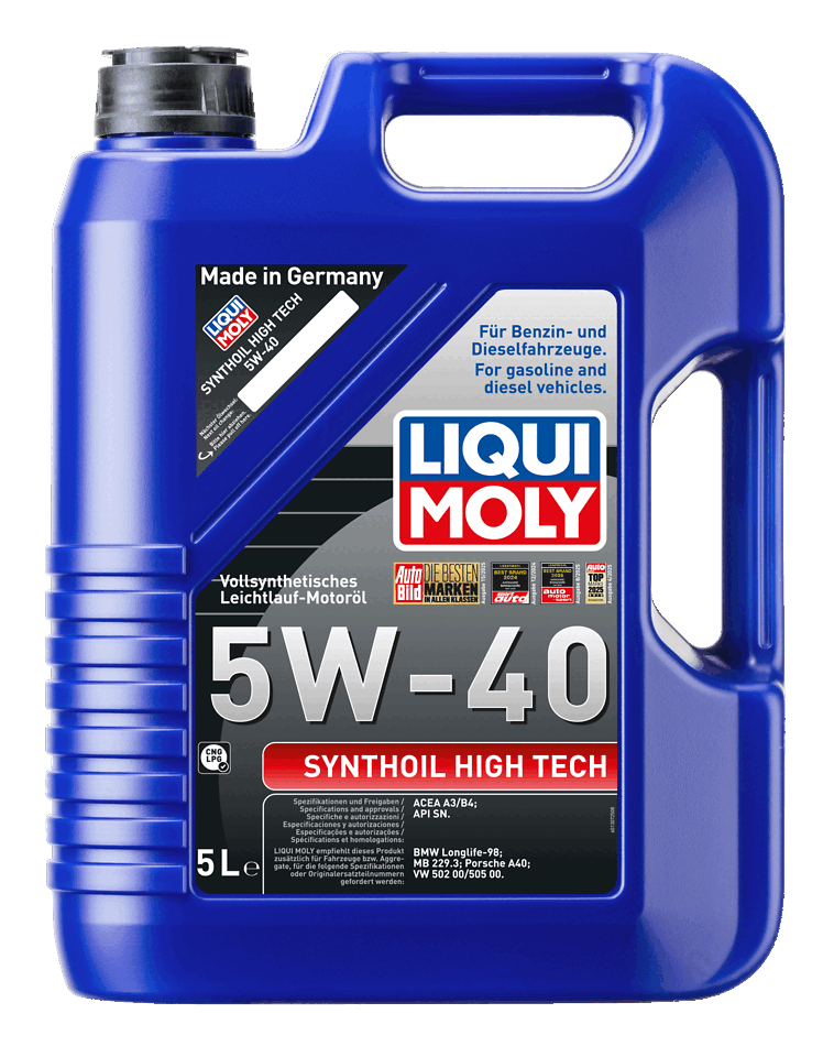 LIQUI MOLY 5W-40 Motor Yağı Synthoil High Tech 5 Litre (1856)