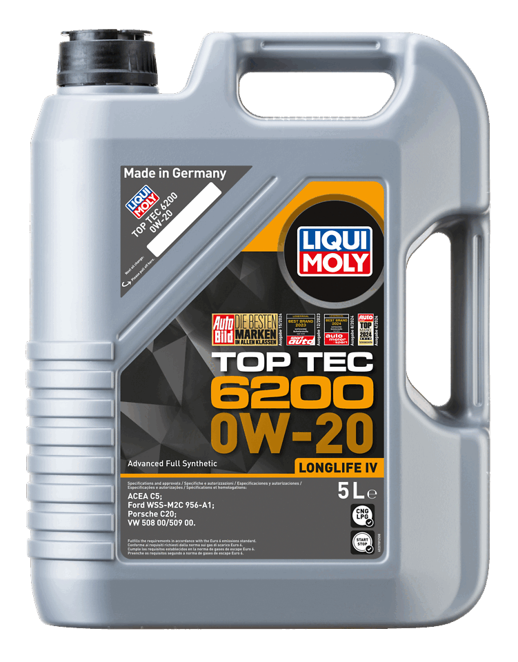 LIQUI MOLY 0W-20 Motor Yağı Top Tec 6200 5 Litre (20789)