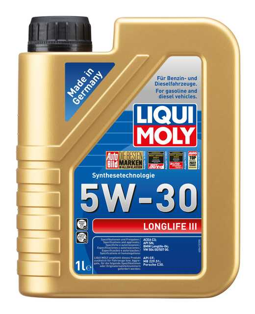 LIQUI MOLY 5W-30 Motor Yağı Longlife III 1 Litre (20820)