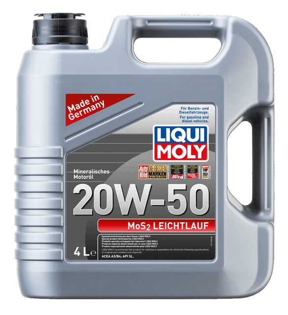 LIQUI MOLY 20W-50 Motor Yağı Katkısı Mineral MoS2 Low-Friction 4 Litre (21358)
