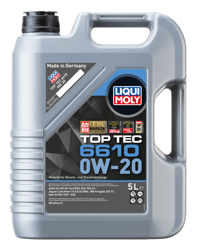 LIQUI MOLY 0W-20 Motor Yağı Top Tec 6610 5 Litre (21662)