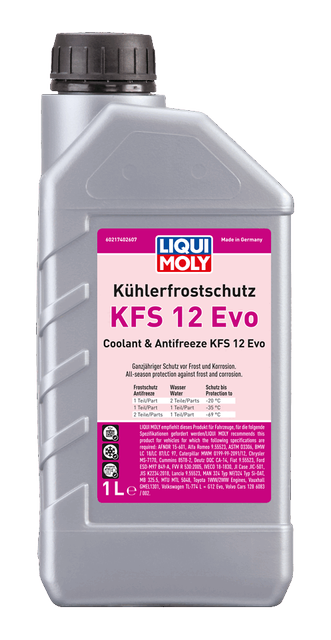 LIQUI MOLY Antifriz Coolant & Antifreeze KFS 12 Evo 1 Litre (21740)