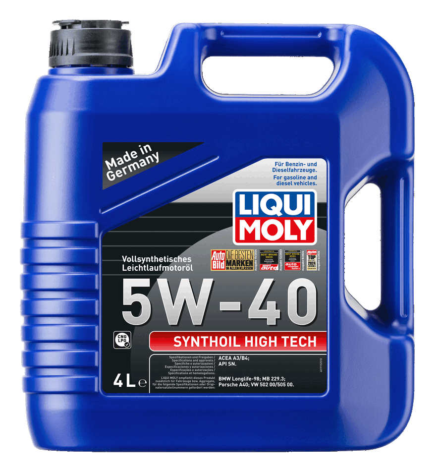 LIQUI MOLY 5W-40 Motor Yağı Tam Sentetik Synthoil High Tech 4 Litre (2194)