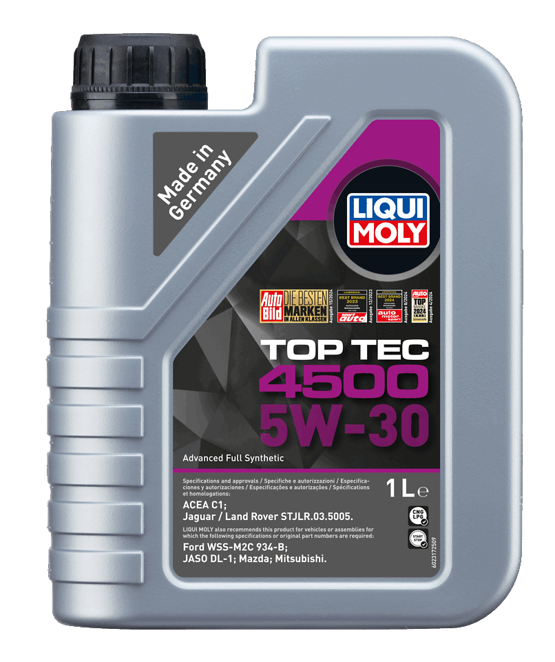 LIQUI MOLY 5W-30 Motor Yağı Tam Sentetik Top Tec 4500 1 Litre (2317)