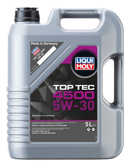 LIQUI MOLY 5W-30 Motor Yağı Tam Sentetik Top Tec 4500 5 Litre (2318)
