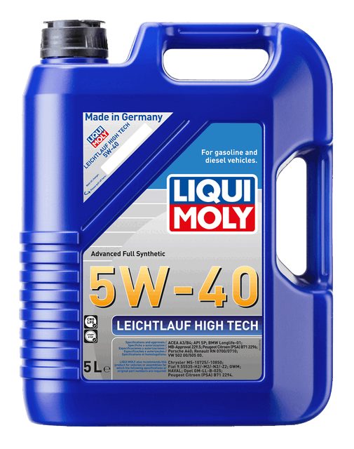 LIQUI MOLY 5W-40 Motor Yağı Leichtlauf High Tech 5 Litre (2328)