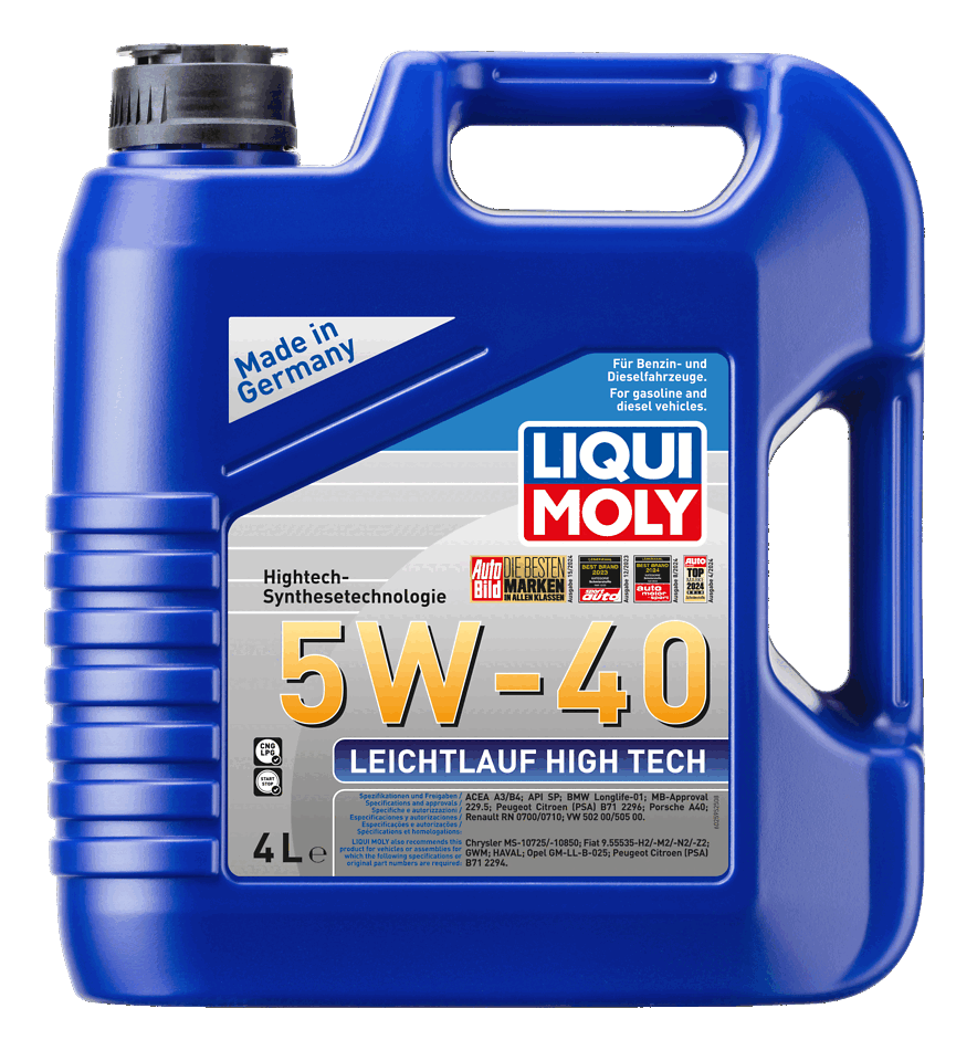 LIQUI MOLY 5W-40 Motor Yağı Leichtlauf High Tech 4 Litre (2595)