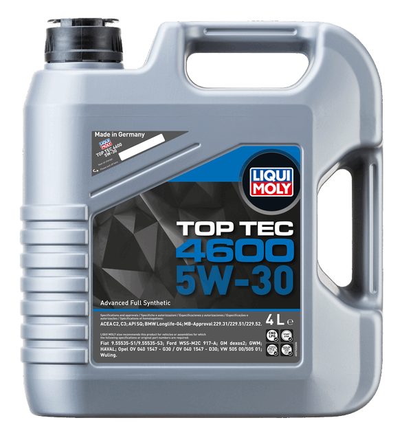 LIQUI MOLY 5W-30 Motor Yağı Tam Sentetik Top Tec 4600 4 Litre (3763)