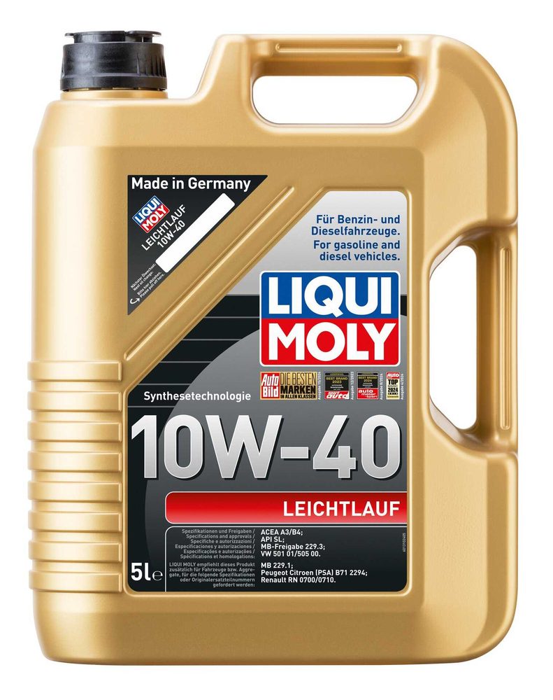 LIQUI MOLY 10W-40 Motor Yağı Leichtlauf 5 Litre (9502)