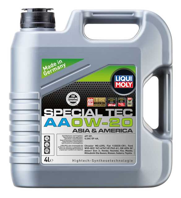 LIQUI MOLY 0W-20 Motor Yağı Special Tec AA 4 Litre (9705)